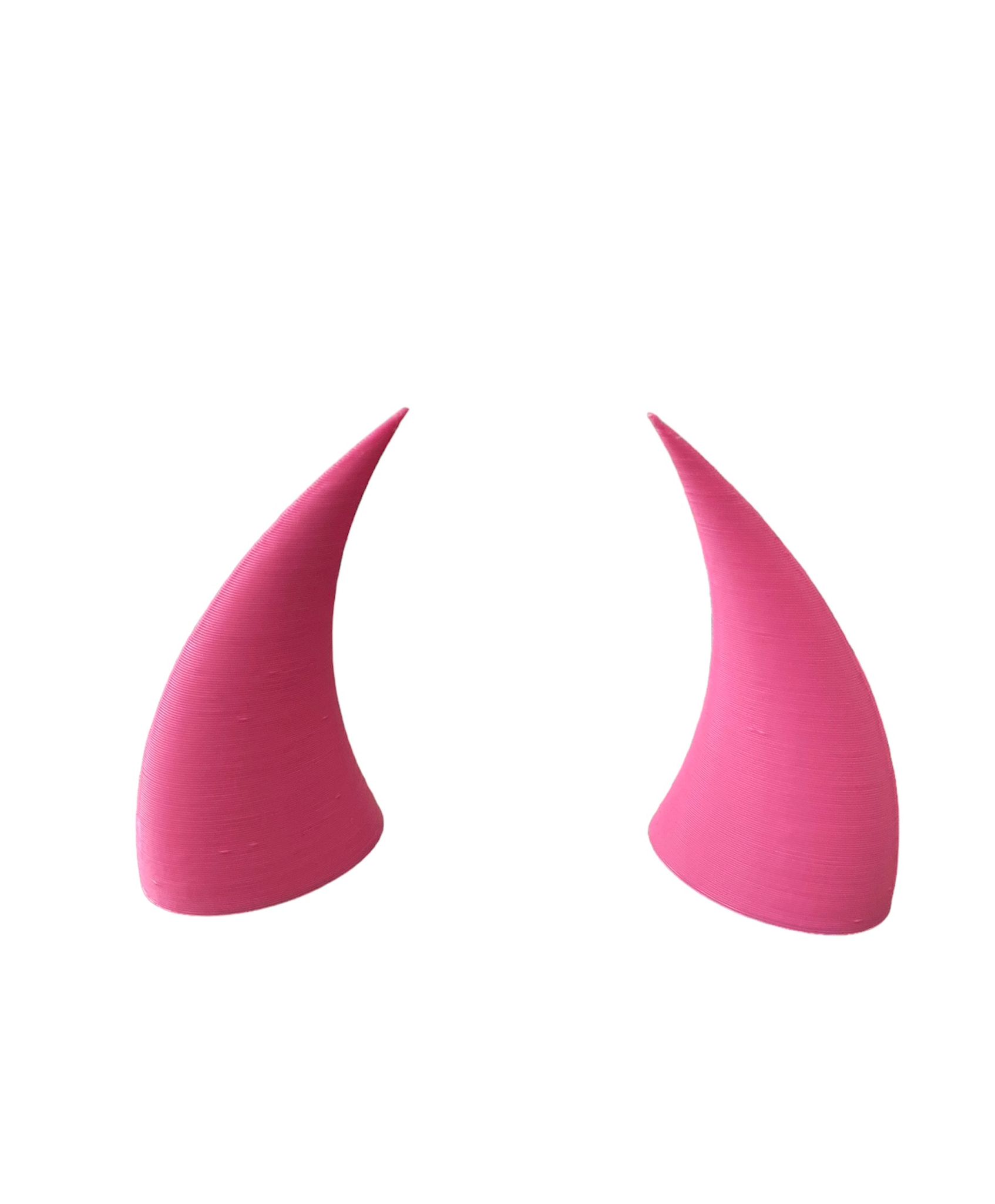 Kask Şeytan Boynuzu - Pembe
