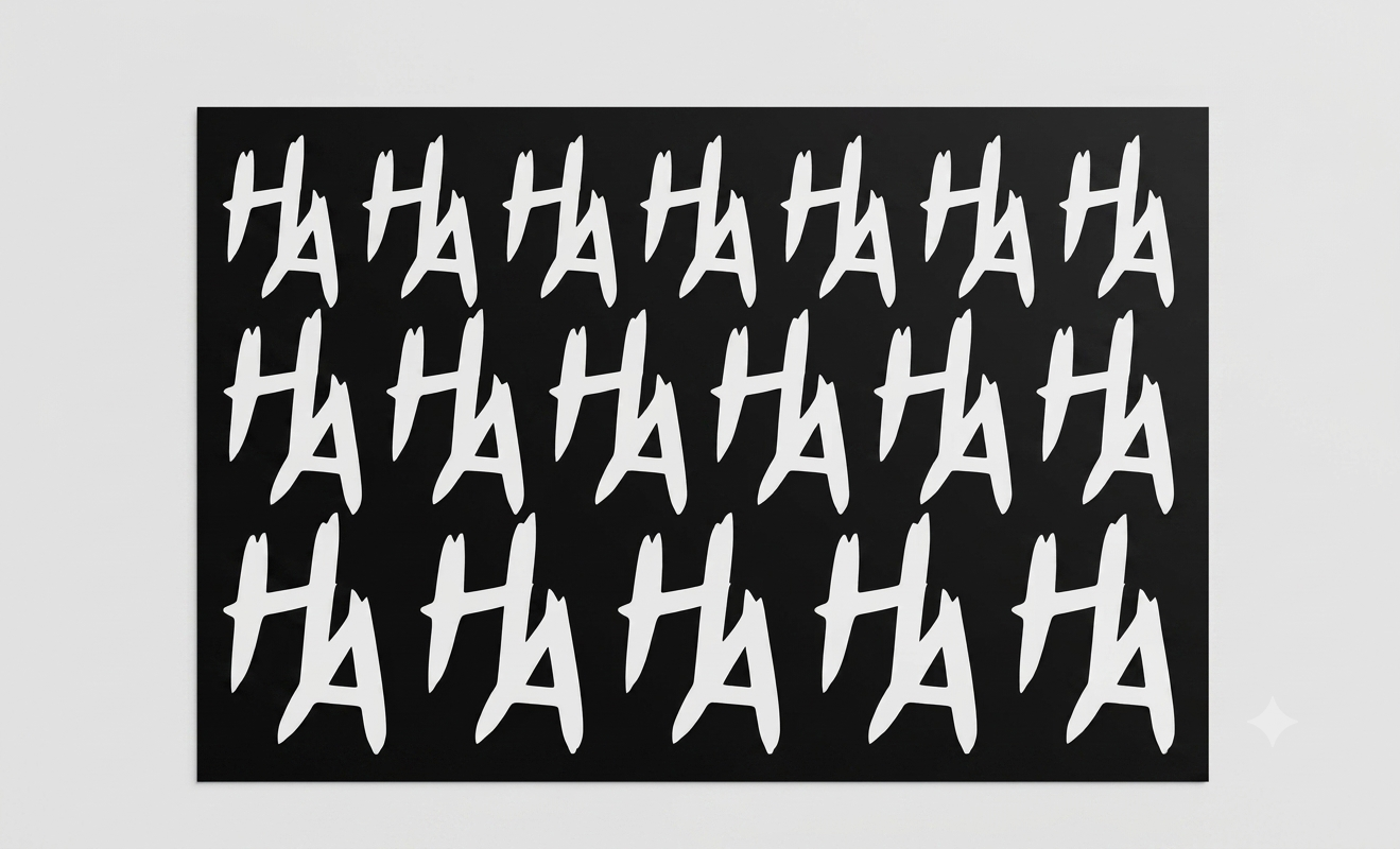 Ha-Ha-Ha-Ha Motosiklet Stickeri